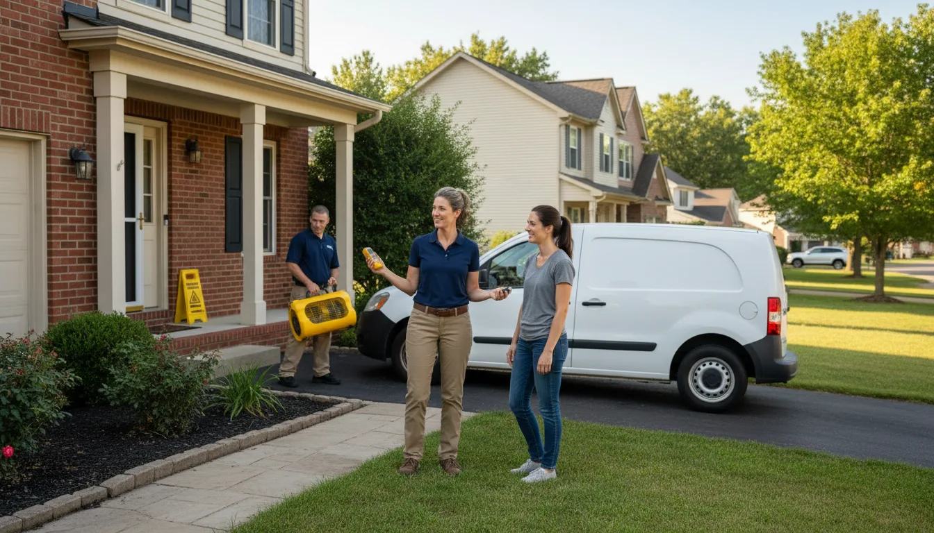 Residential water damage restoration in Chester Springs, PA